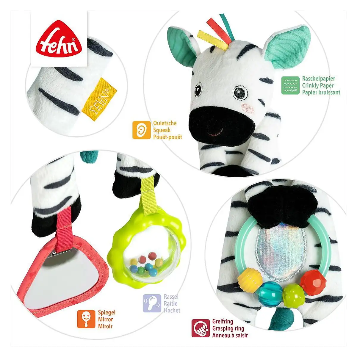 Jucarie senzoriala bebelusi - Zebra [3]