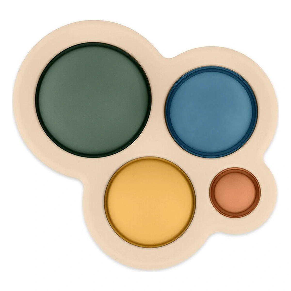 Jucarie senzoriala, Petite&Mars, Chill out, Din silicon, 11 cm, 6 luni+, Verde [2]