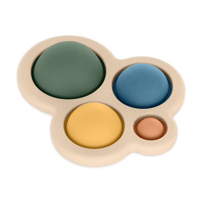 Jucarie senzoriala, Petite&Mars, Chill out, Din silicon, 11 cm, 6 luni+, Verde [2]