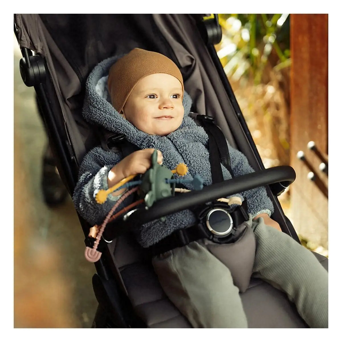 Jucarie senzoriala, Petite&Mars, Crazy planet, Din silicon, 20 cm, 10 luni+, Multicolor [5]