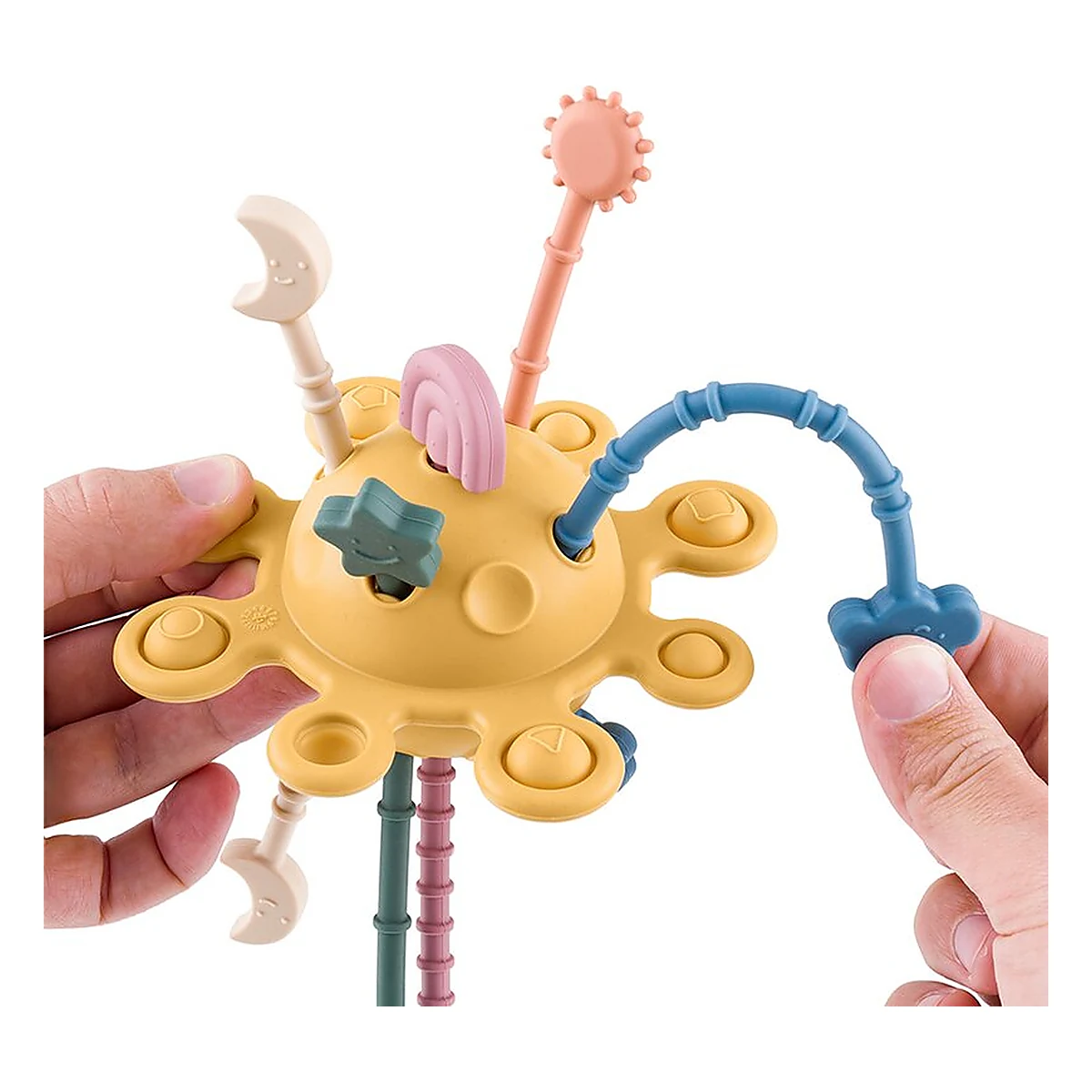 Jucarie senzoriala, Petite&Mars, Crazy planet, Din silicon, 20 cm, 10 luni+, Multicolor [2]