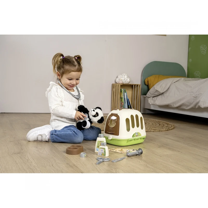 Jucarie Smoby Animal Care Trolley cu 10 accesorii [6]