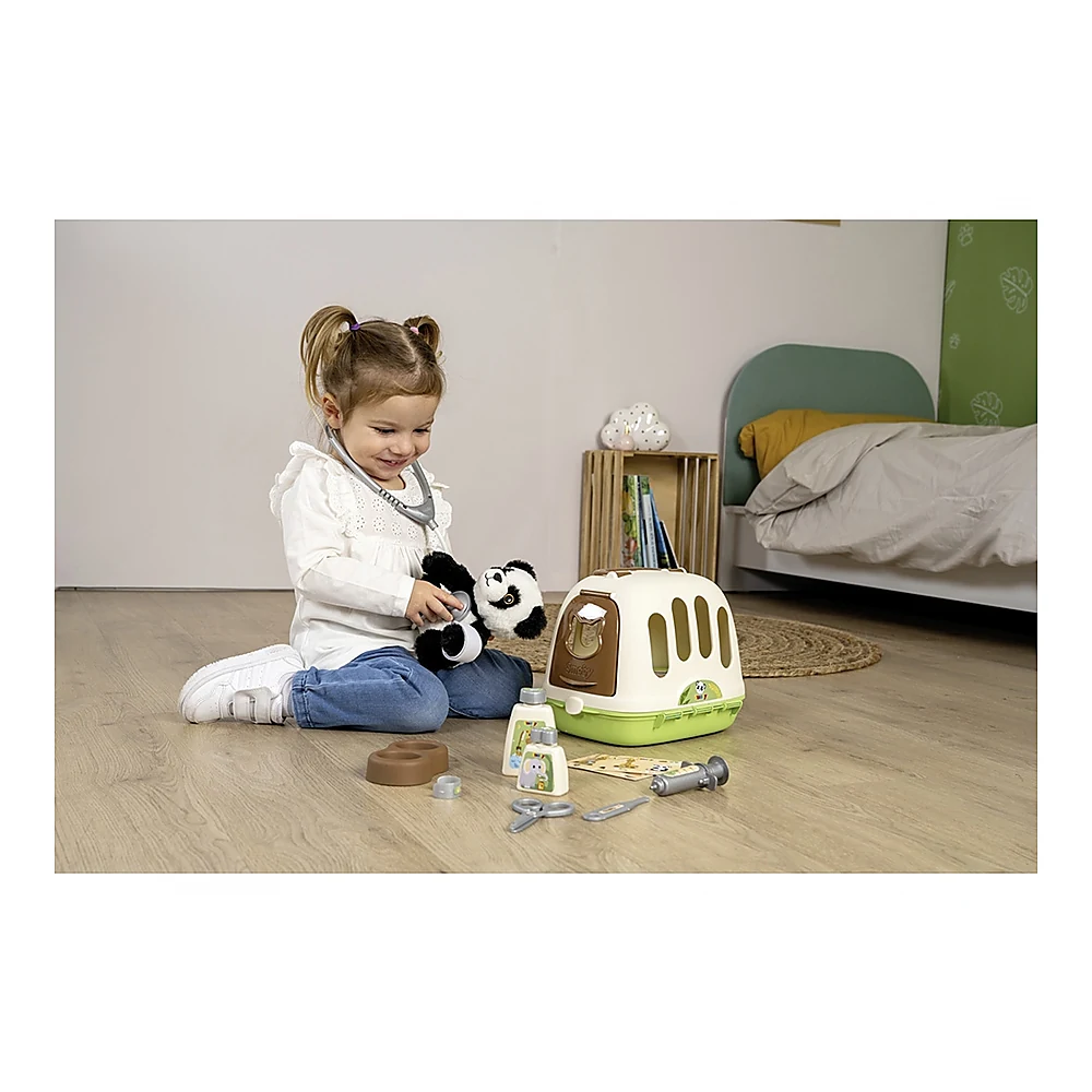Jucarie Smoby Animal Care Trolley cu 10 accesorii [6]