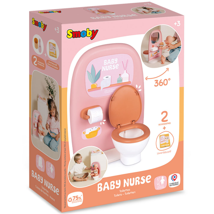 Jucarie Smoby Baby Nurse Toilets cu 2 accesorii [6]