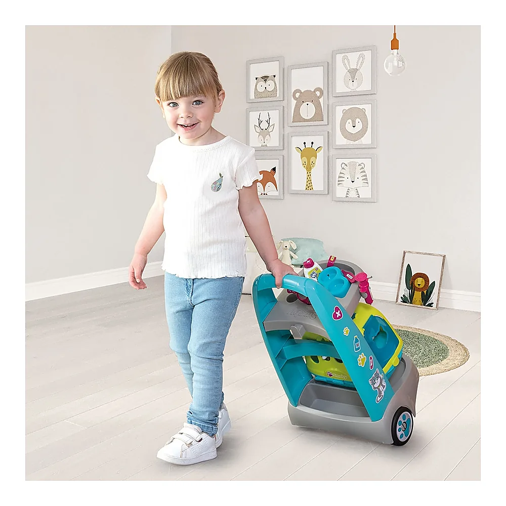 Jucarie Smoby Set veterinar cu carucior si pisica [5]