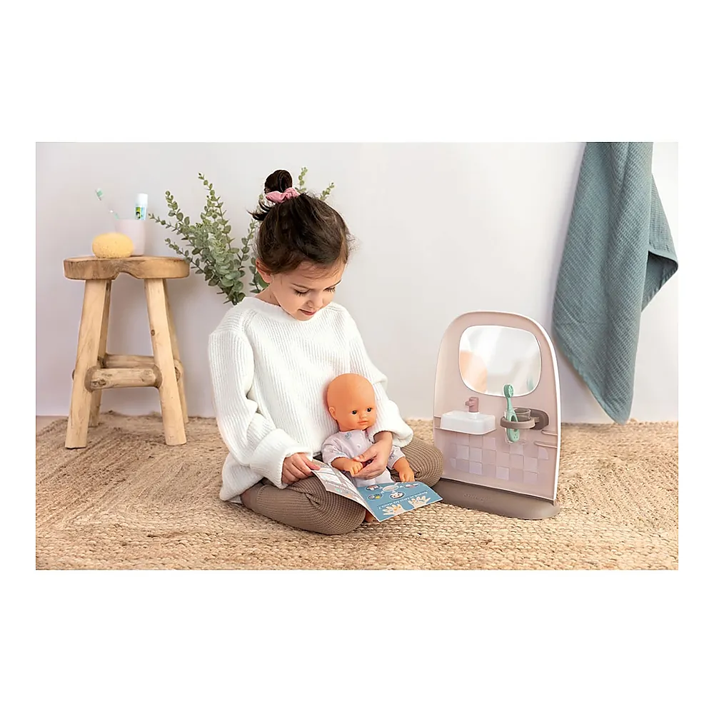Toaleta Smoby Baby Nurse crem cu accesorii [6]