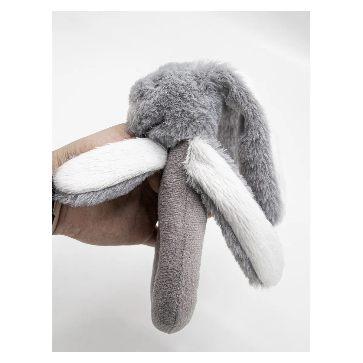 Jucarie zornaitoare bebelusi BabyJem, Iepuras din plus, 3 luni+, Maro [3]