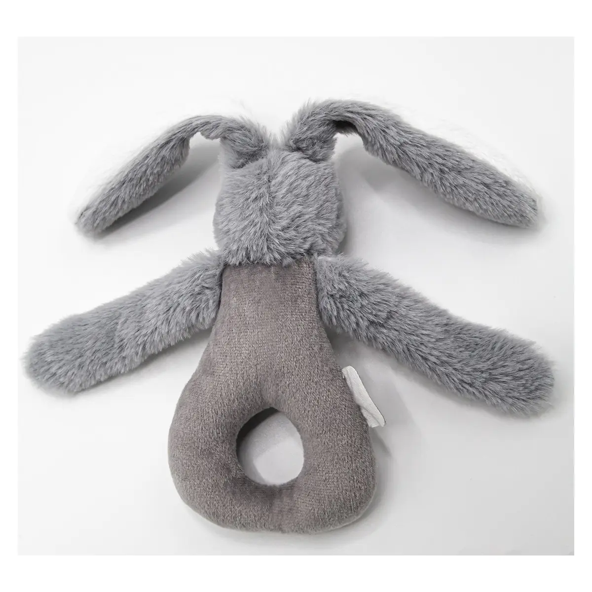 Jucarie zornaitoare bebelusi BabyJem, Iepuras din plus, 3 luni+, Maro [2]