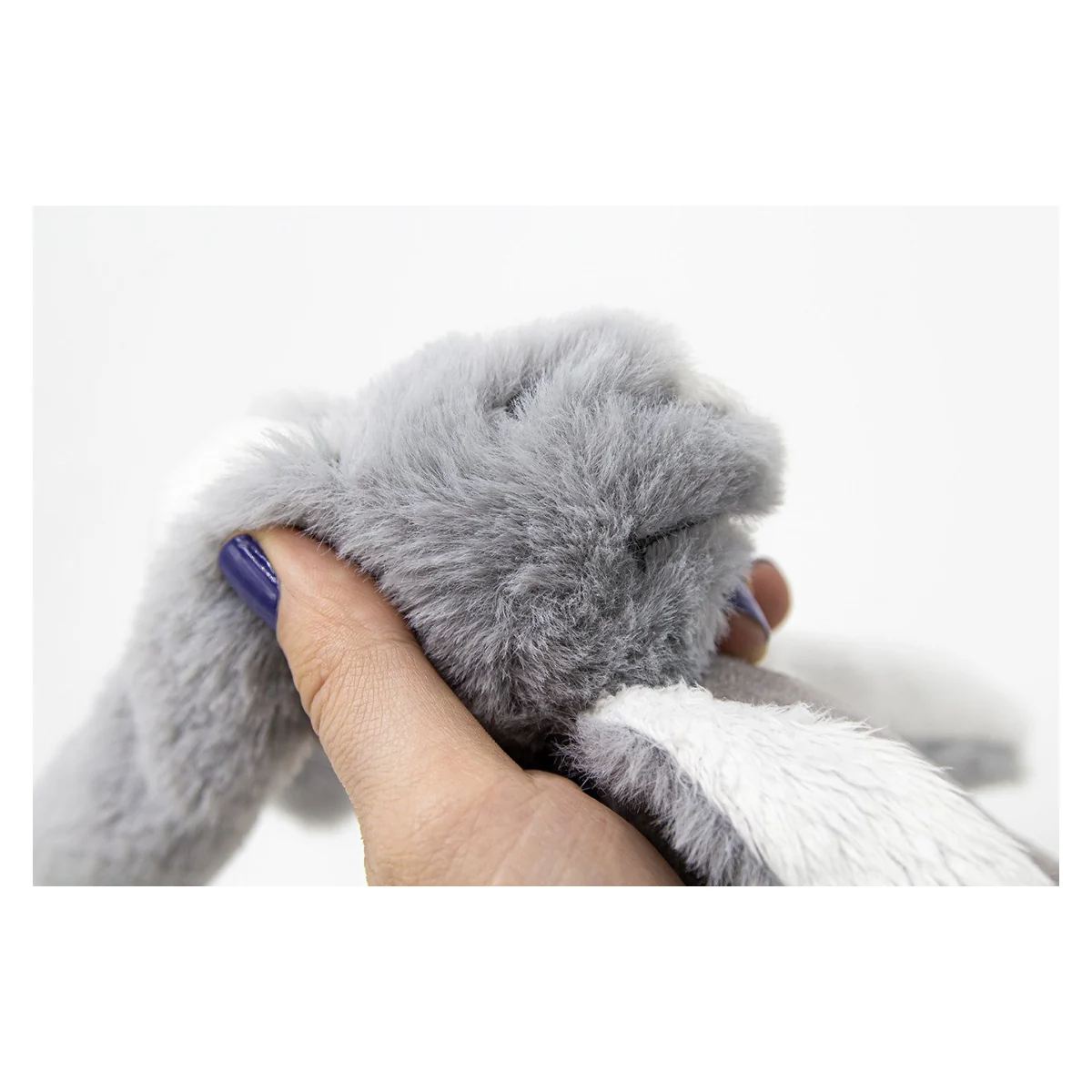 Jucarie zornaitoare bebelusi BabyJem, Iepuras din plus, 3 luni+, Maro [5]