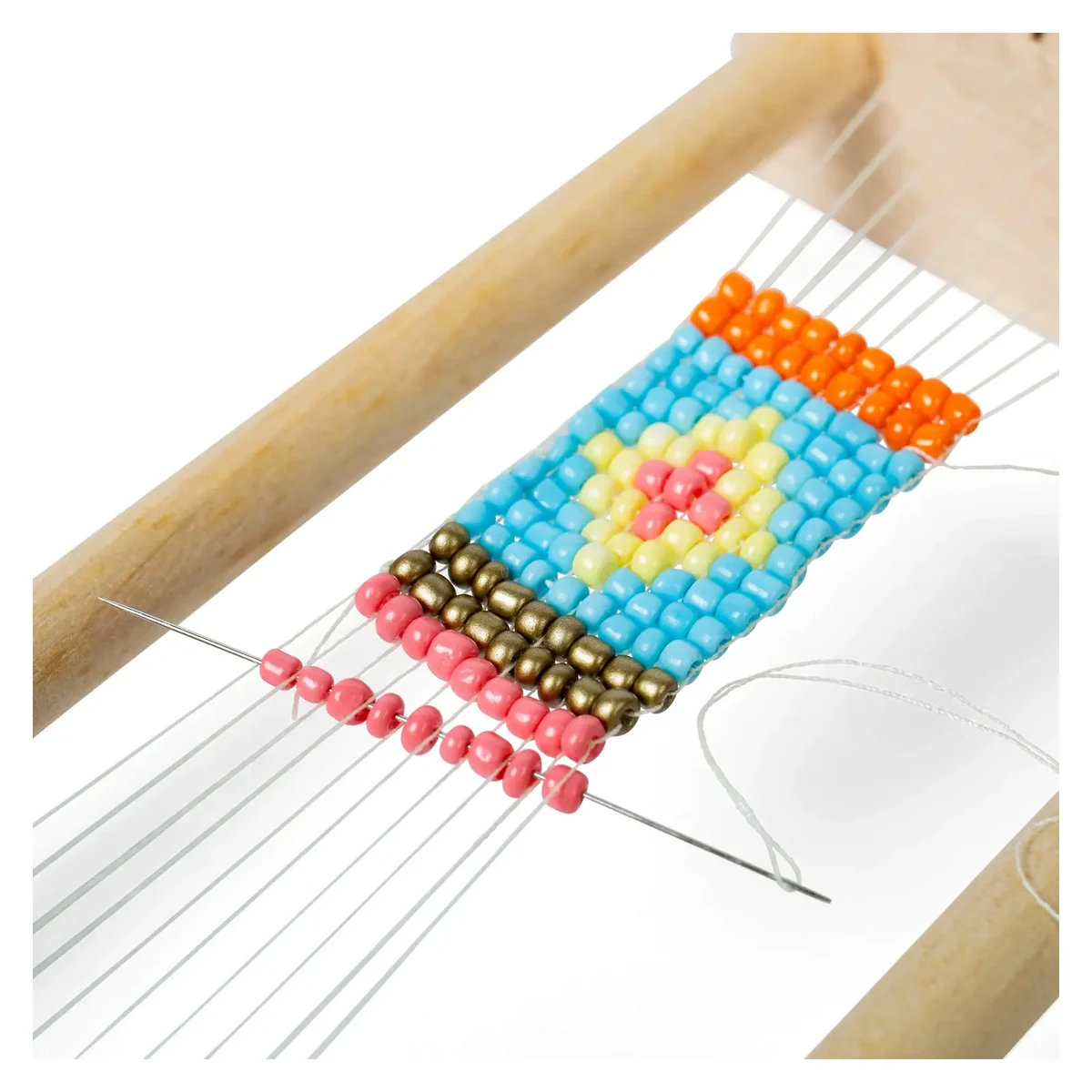 Kit tesut cu margele BIGJIGS Toys pentru copii 5 ani+ [4]