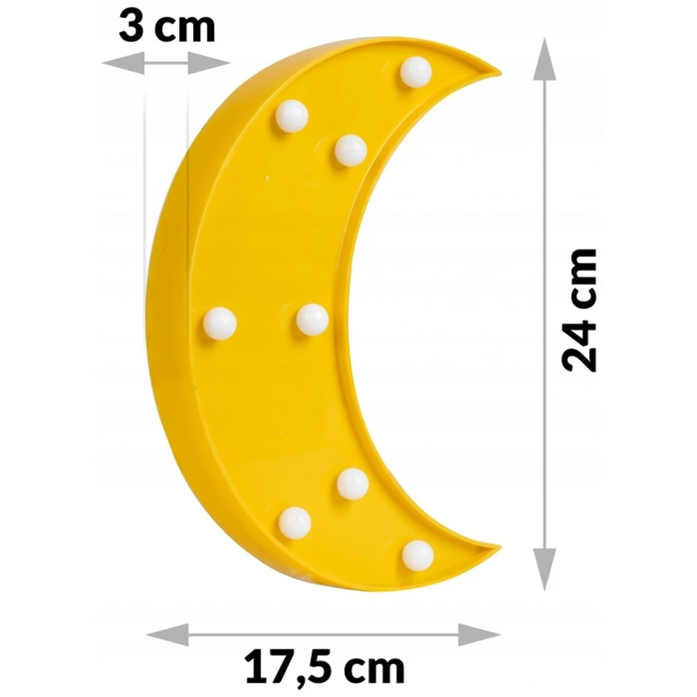 Lampa de veghe in forma de semiluna Nukido - Galben [5]