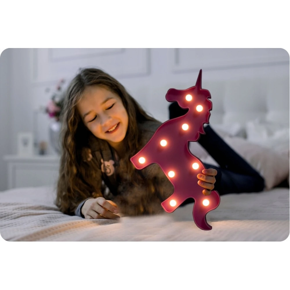 Lampa de veghe in forma de unicorn Nukido - Roz [5]