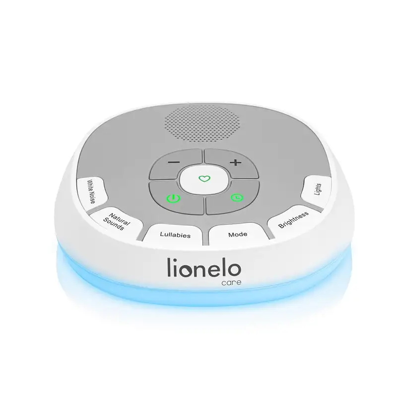Lampa de veghe, Lionelo, BabyNap, 2 in 1, Wireless, Cu sunete si melodii de leagan, 11 culori si 3 niveluri de luminozitate, functie de redare si inregistrare batai inima, Alb [8]