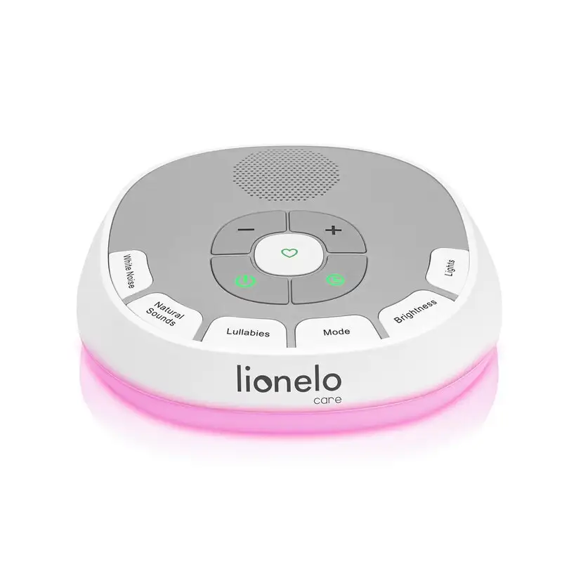 Lampa de veghe, Lionelo, BabyNap, 2 in 1, Wireless, Cu sunete si melodii de leagan, 11 culori si 3 niveluri de luminozitate, functie de redare si inregistrare batai inima, Alb [6]