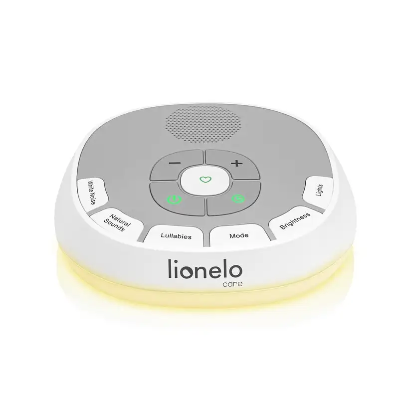 Lampa de veghe, Lionelo, BabyNap, 2 in 1, Wireless, Cu sunete si melodii de leagan, 11 culori si 3 niveluri de luminozitate, functie de redare si inregistrare batai inima, Alb [4]