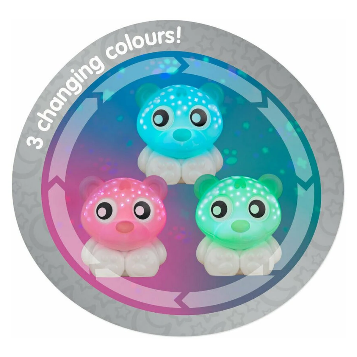 Lampa de veghe si proiector, Playgro, 30 de minute de proiectii, 2 culori, Portabila, Mint & White [6]