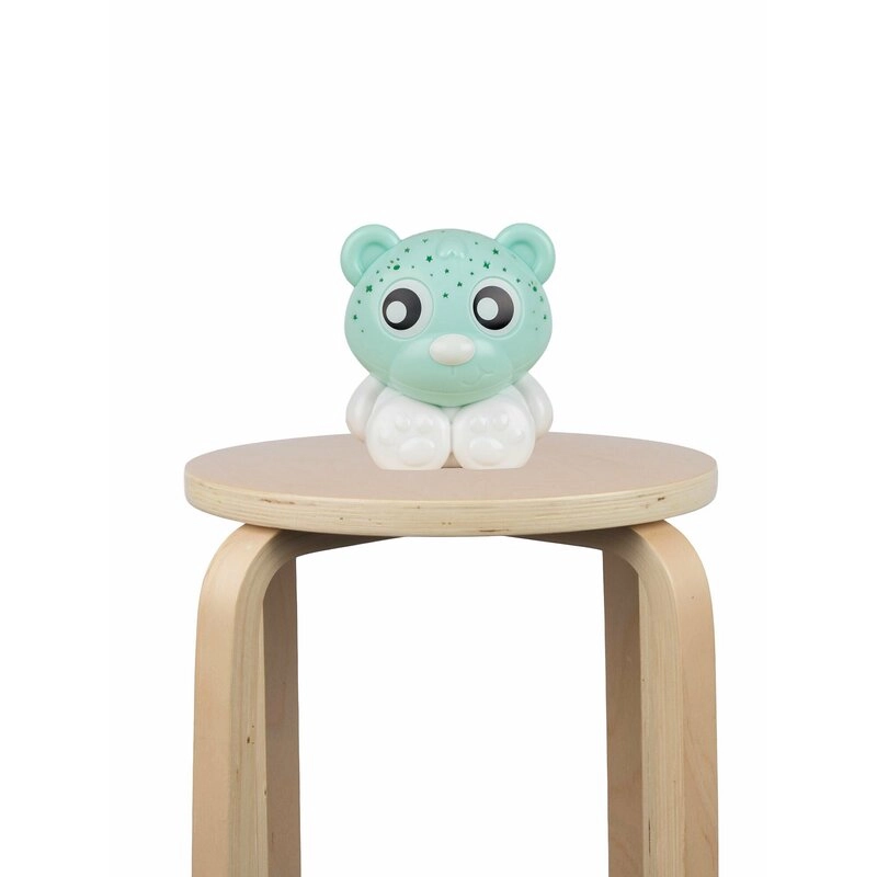 Lampa de veghe si proiector, Playgro, 30 de minute de proiectii, 2 culori, Portabila, Mint & White [1]