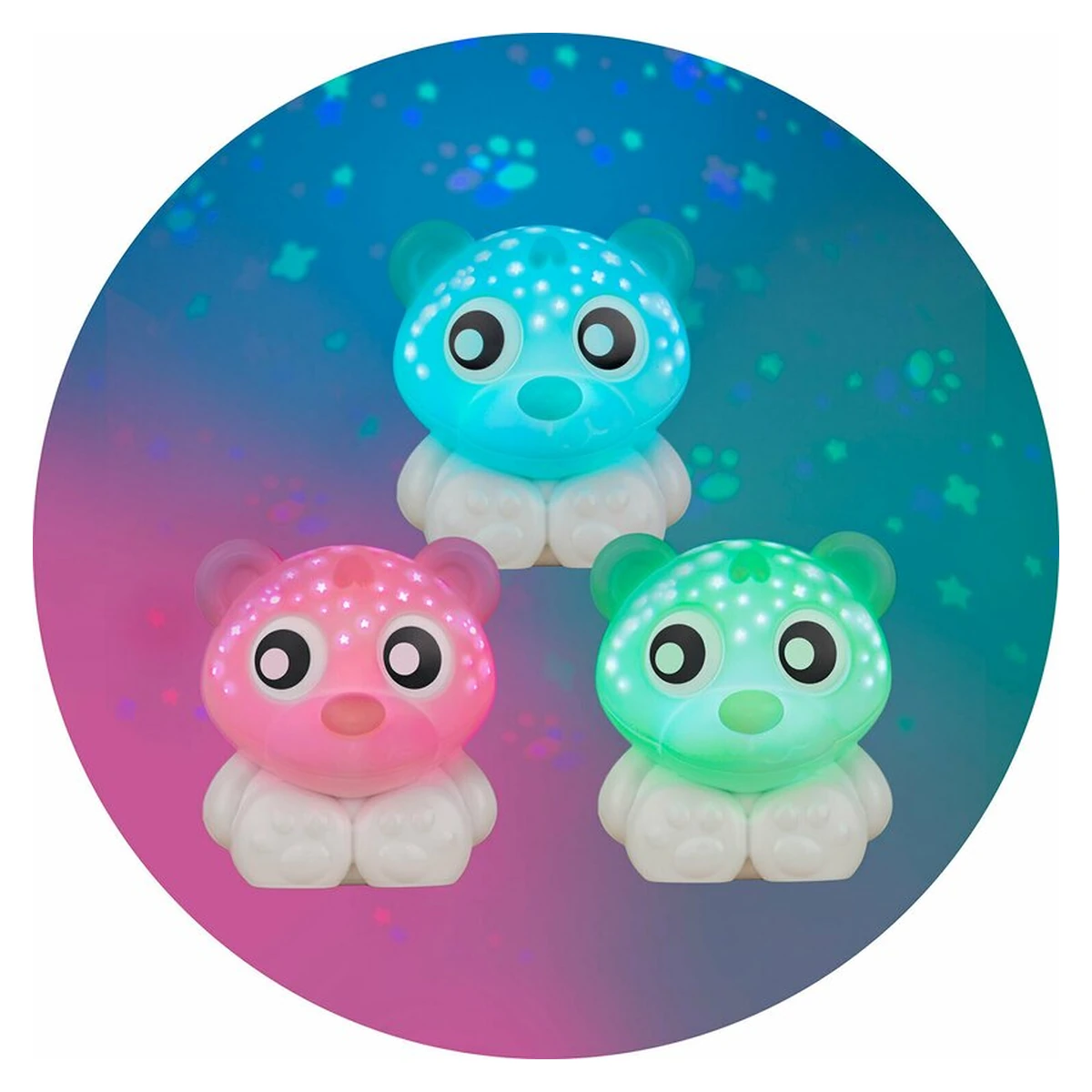 Lampa de veghe si proiector, Playgro, 30 de minute de proiectii, 2 culori, Portabila, Mint & White [5]