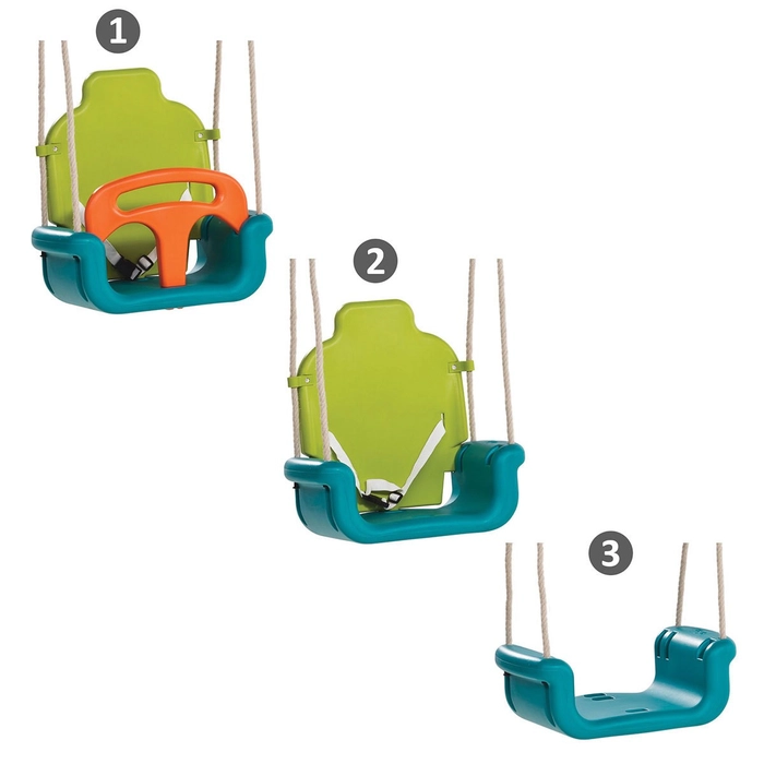 Leagan copii 3 in1 PP var verde turcoaz portocaliu [3]