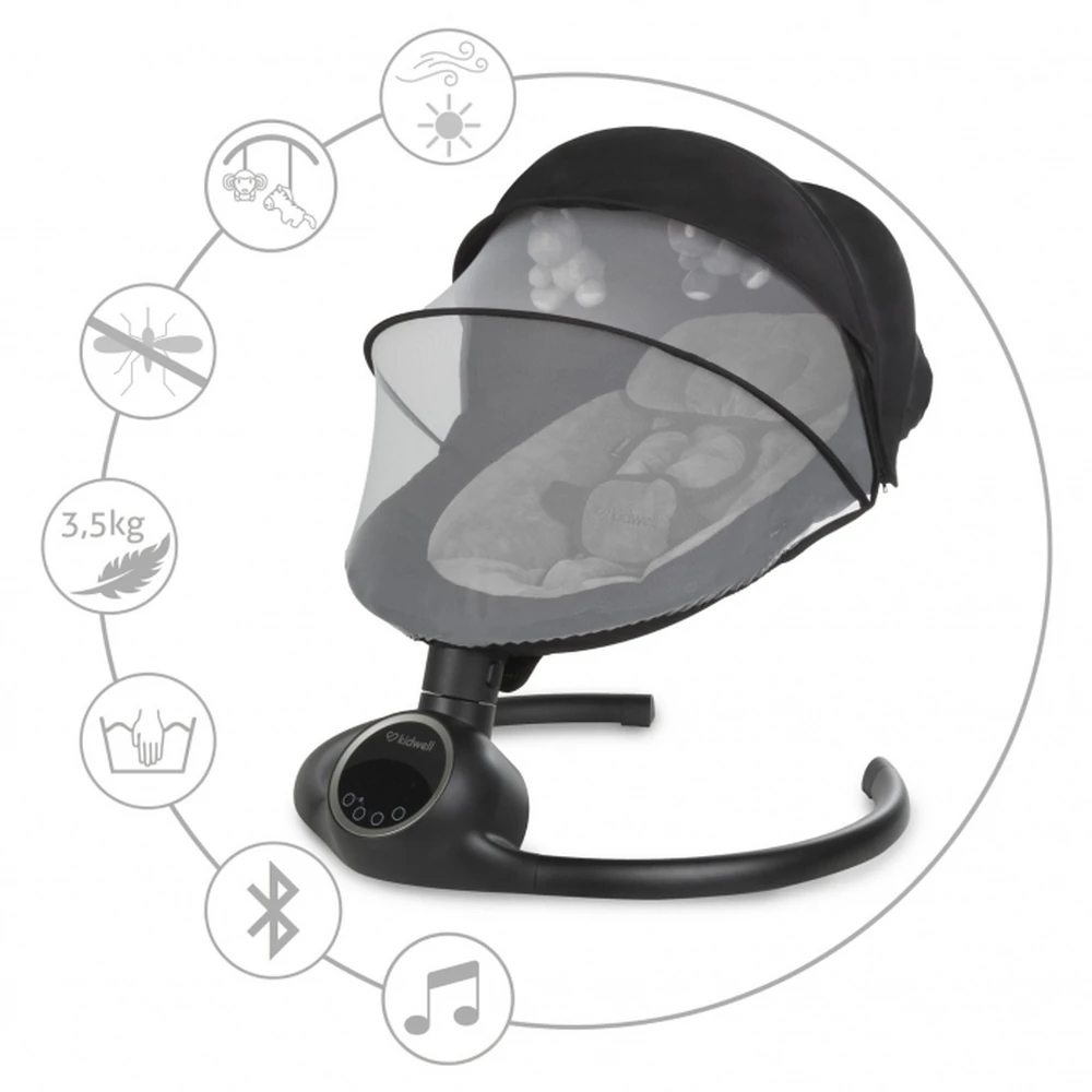 Leagan electric 2 in 1 Kidwell Reve - Black Silver [12]