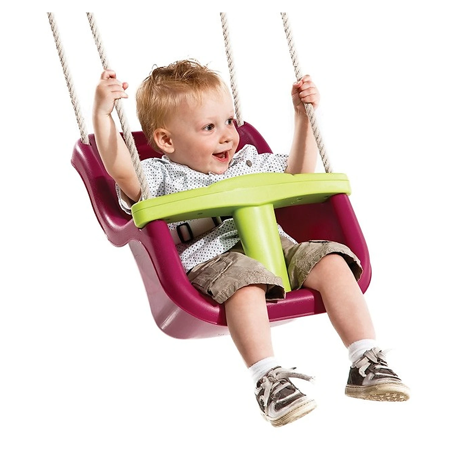 Leagan pentru copii Luxe PP mov - verde [1]