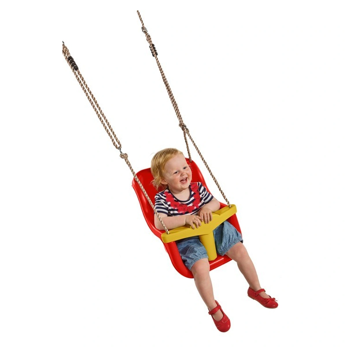 Leagan pentru copii Luxe PP rosu galben [2]