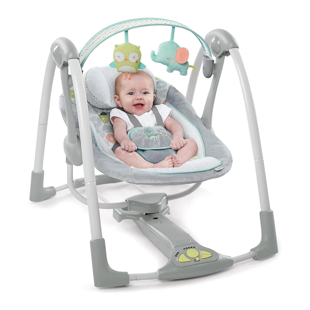 Ingenuity - Leagan portabil Swing 'n Go Portable Swing™ - Hugs & Hoots™ [2]