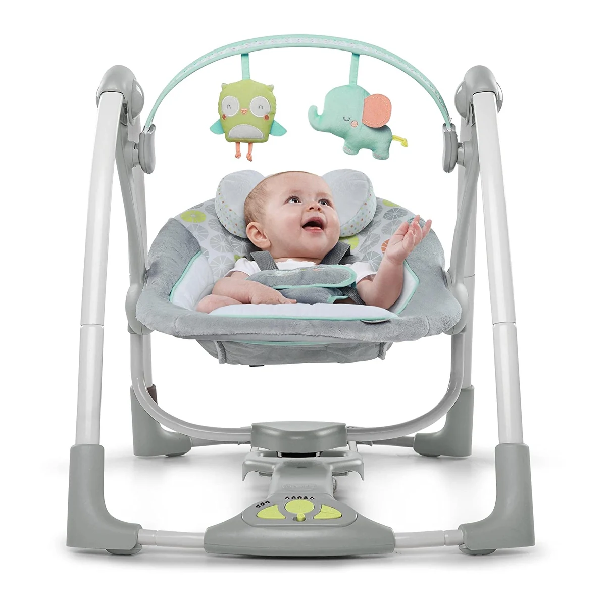 Ingenuity - Leagan portabil Swing 'n Go Portable Swing™ - Hugs & Hoots™ [5]