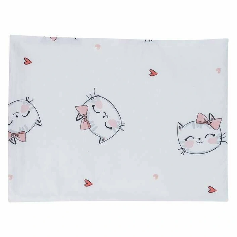 Lenjerie 6 piese, Bubaba, Pentru patut 120x60 cm sau 140x70 cm, Cu fata de perna, pilota si perna, Cu cearceaf pilota si patut, Cu aparatoare laterala, Bumbac, Kitty [4]