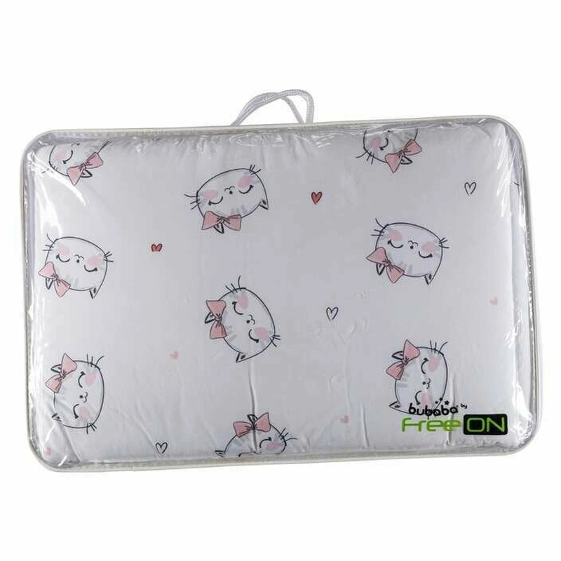 Lenjerie 6 piese, Bubaba, Pentru patut 120x60 cm sau 140x70 cm, Cu fata de perna, pilota si perna, Cu cearceaf pilota si patut, Cu aparatoare laterala, Bumbac, Kitty [6]