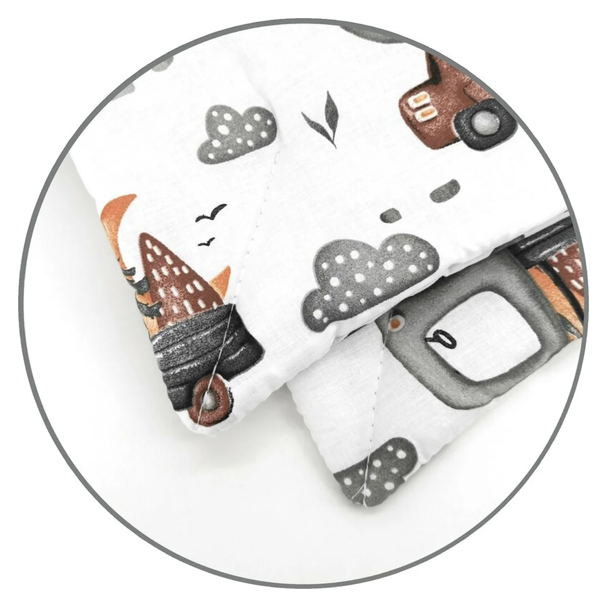 Lenjerie patut cu 5 piese, MimiNu, Cu cearceaf 120x60 cm, Pilota, Pernuta, 2 aparatori, bumbac 100%, Cars Grey [5]