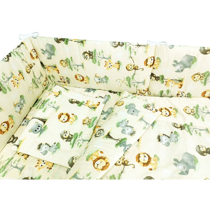 Lenjerie patut Maimutica, 5 piese, Crem [2]