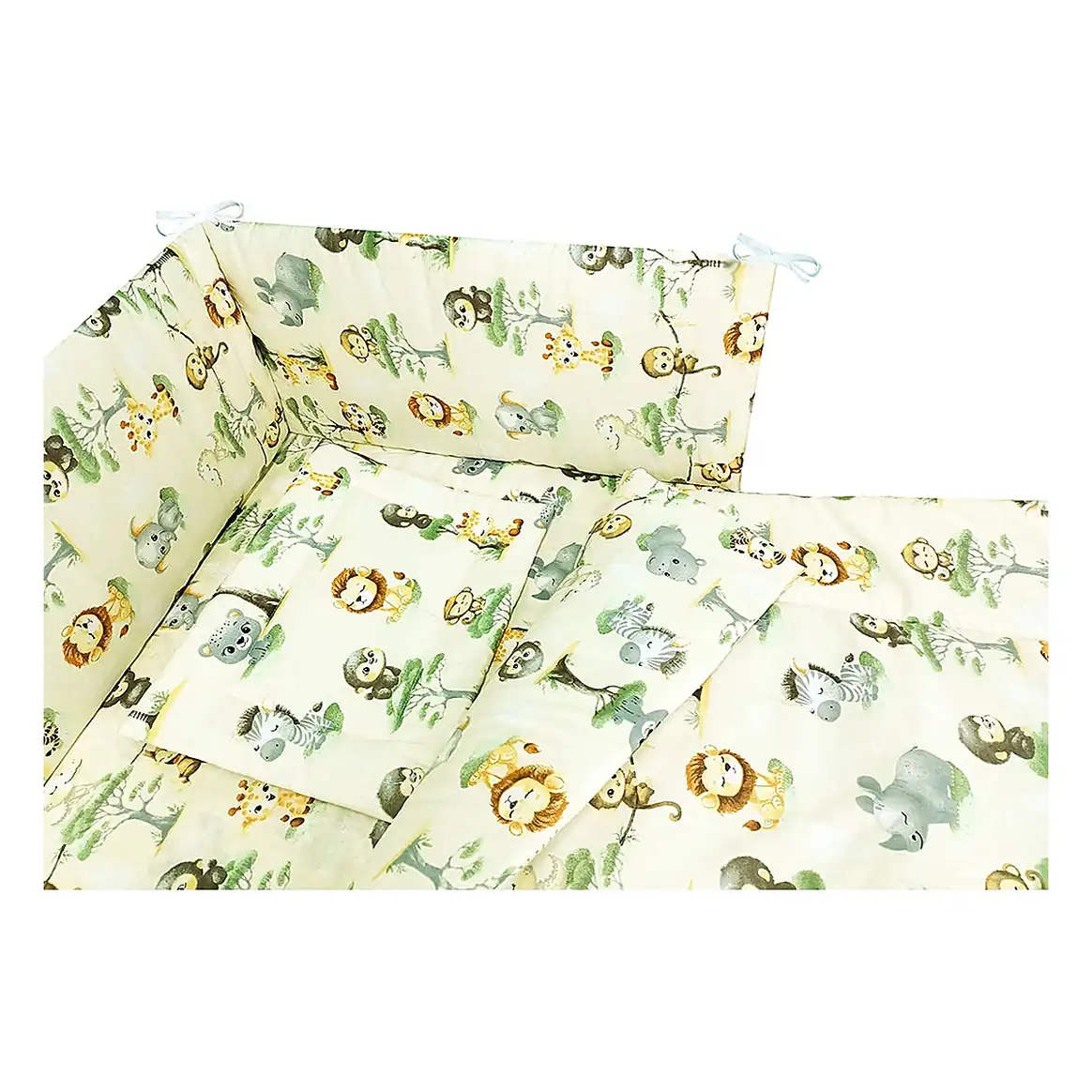 Lenjerie patut Maimutica, 4 piese, Crem Hubners [2]