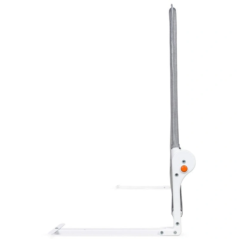 Lionelo - Bariera protectie pat Hanna , Cu buzunar accesorii, 150x66 cm, Conform cu standardul european de securitate BS7072, Gri [9]