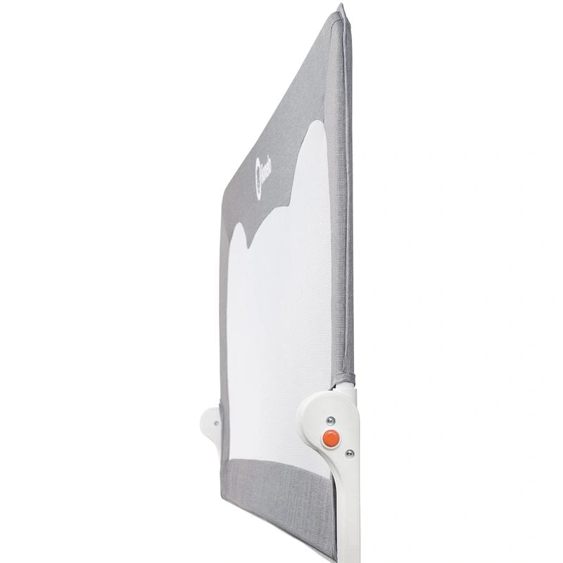 Lionelo - Bariera protectie pat Hanna , Cu buzunar accesorii, 150x66 cm, Conform cu standardul european de securitate BS7072, Gri [8]