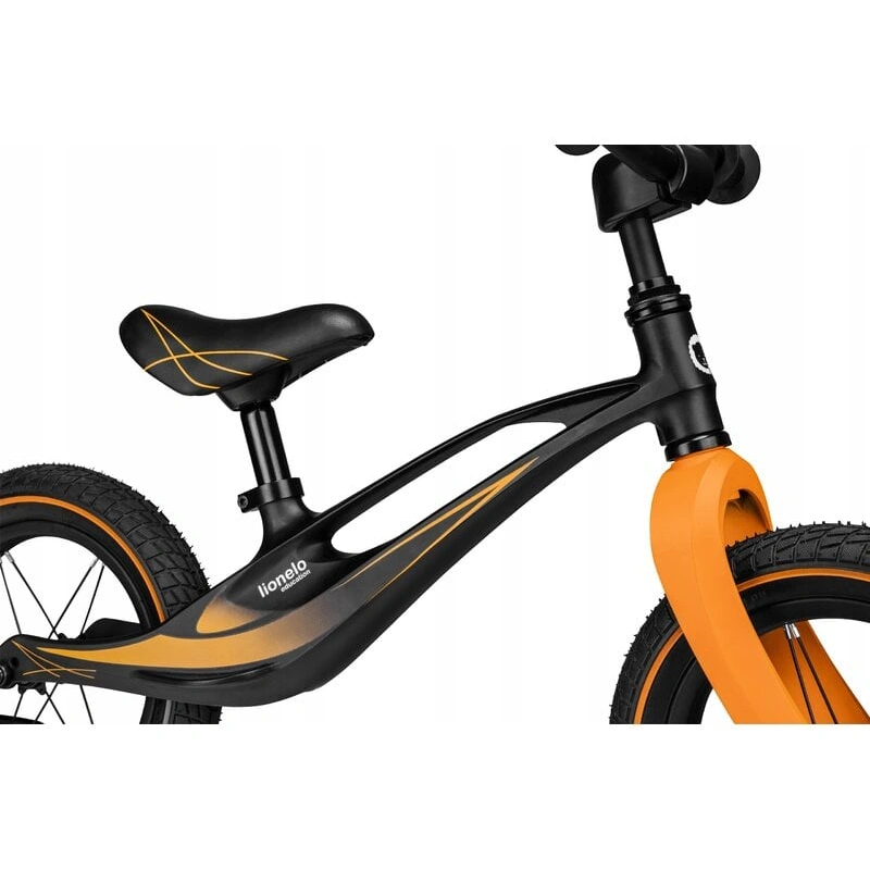 Lionelo - Bicicleta usoara Bart Air, Fara pedale, Cu roti gonflabile, Cu cadru din magneziu, Cu ghidon si sa reglabile, Greutate 3.8 Kg, 12 inch, Conform cu standardul european de securitate EN71, Neg [7]