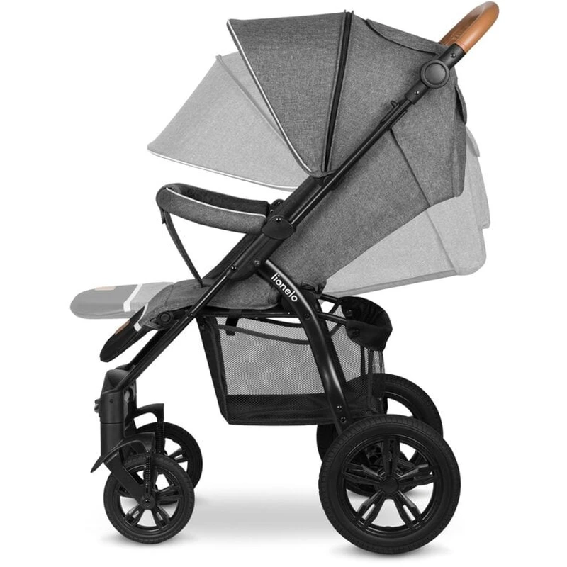 Lionelo - Carucior sport Annet Tour, De la nastere, Cu capotina impermeabila, Cu filtru UPF 50+, Cu maner reglabil, Plasa de tantari, Suport biberon, Saculet pentru picioare, Pana la 22 kg, Cu certifi [10]