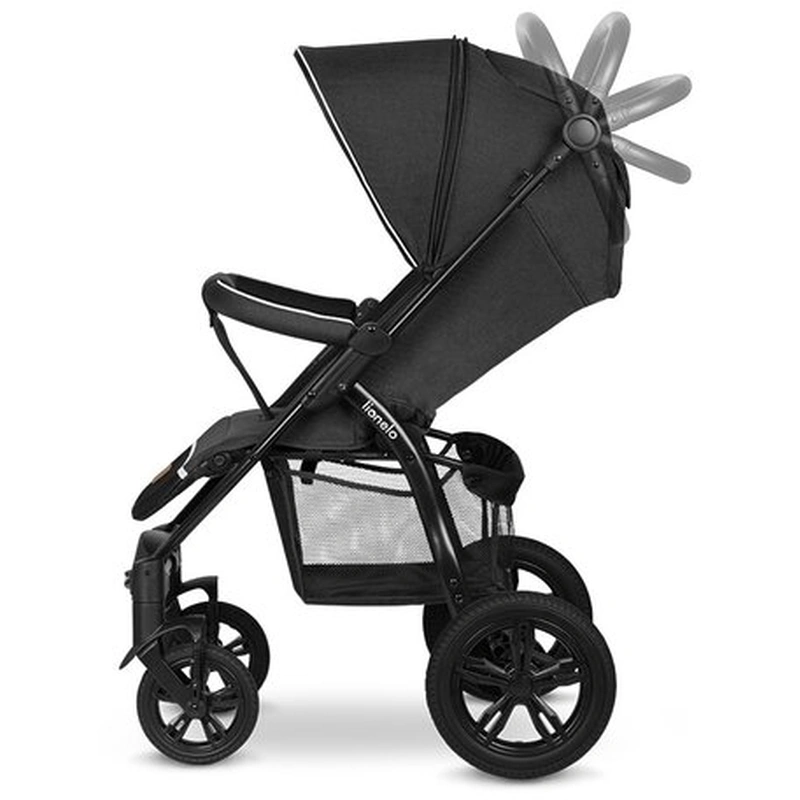 Lionelo - Carucior sport Annet Tour, De la nastere, Cu capotina impermeabila, Cu filtru UPF 50+, Cu maner reglabil, Plasa de tantari, Suport biberon, Saculet pentru picioare, Pana la 22 kg, Cu certifi [14]