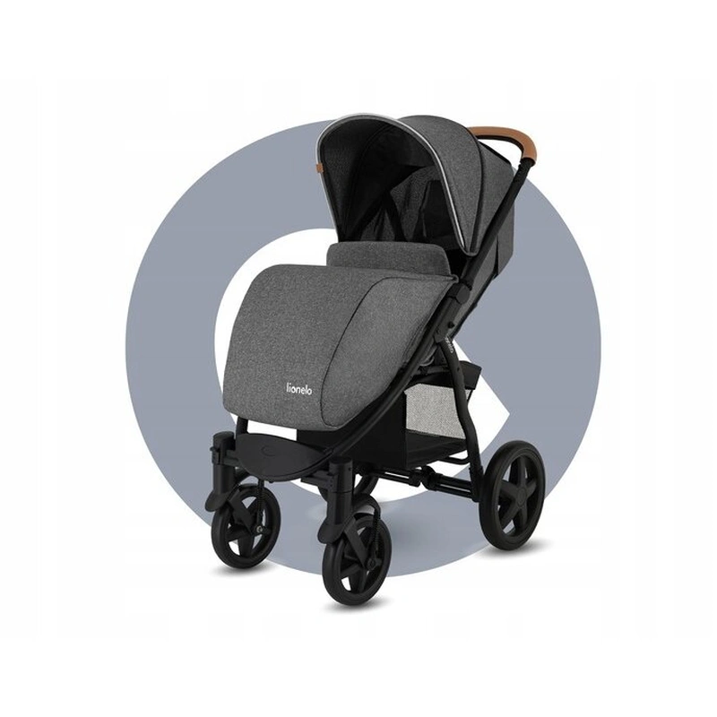 Lionelo - Carucior sport Annet Tour, De la nastere, Cu capotina impermeabila, Cu filtru UPF 50+, Cu maner reglabil, Plasa de tantari, Suport biberon, Saculet pentru picioare, Pana la 22 kg, Cu certifi [20]