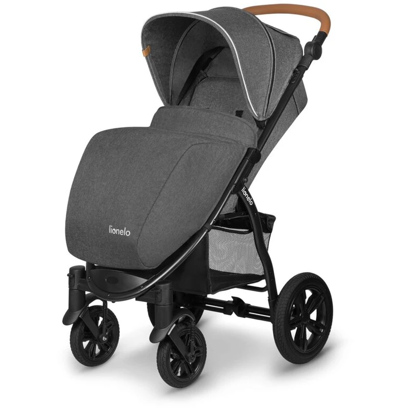Lionelo - Carucior sport Annet Tour, De la nastere, Cu capotina impermeabila, Cu filtru UPF 50+, Cu maner reglabil, Plasa de tantari, Suport biberon, Saculet pentru picioare, Pana la 22 kg, Cu certifi [8]