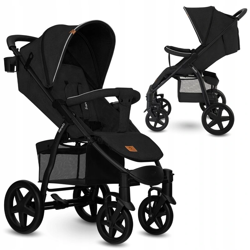 Lionelo - Carucior sport Annet Tour, De la nastere, Cu capotina impermeabila, Cu filtru UPF 50+, Cu maner reglabil, Plasa de tantari, Suport biberon, Saculet pentru picioare, Pana la 22 kg, Cu certifi [1]