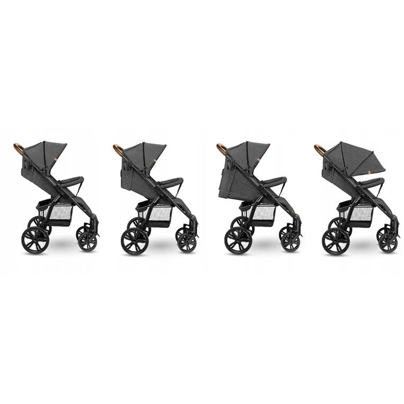 Lionelo - Carucior sport Annet Tour, De la nastere, Cu capotina impermeabila, Cu filtru UPF 50+, Cu maner reglabil, Plasa de tantari, Suport biberon, Saculet pentru picioare, Pana la 22 kg, Cu certifi [2]