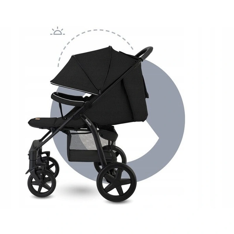 Lionelo - Carucior sport Annet Tour, De la nastere, Cu capotina impermeabila, Cu filtru UPF 50+, Cu maner reglabil, Plasa de tantari, Suport biberon, Saculet pentru picioare, Pana la 22 kg, Cu certifi [21]