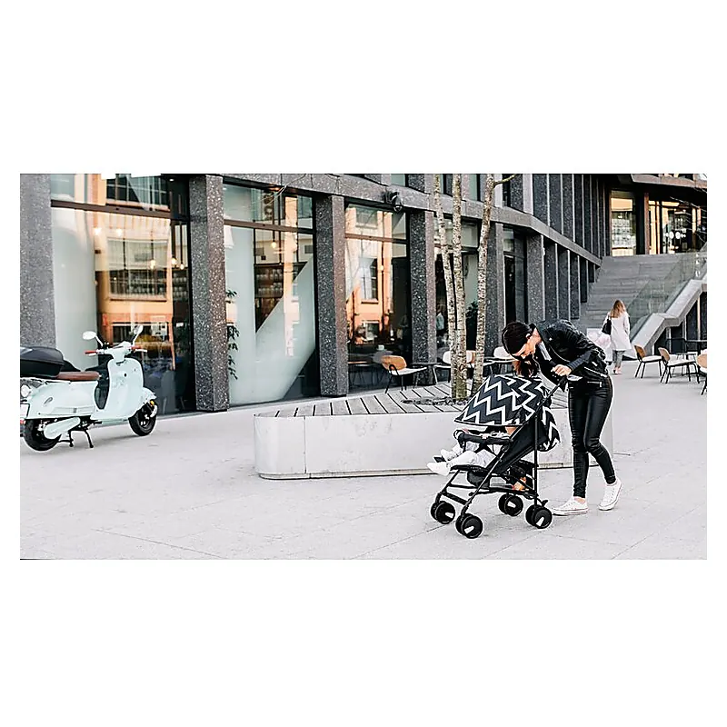 Lionelo - Carucior sport Elia Oslo, Cu husa de picioare, Cu plasa de tantari, Conform cu standardul european de securitate EN1888-1, Negru [20]