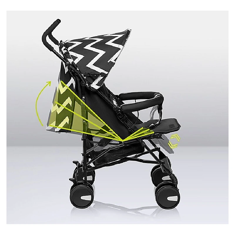 Lionelo - Carucior sport Elia Oslo, Cu husa de picioare, Cu plasa de tantari, Conform cu standardul european de securitate EN1888-1, Negru [22]