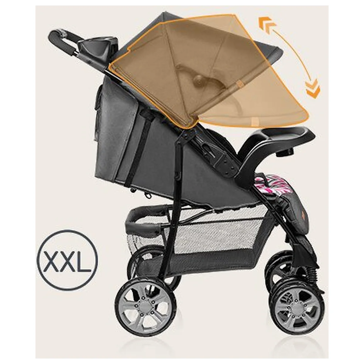 Lionelo - Carucior sport Emma Plus, Cu tavita, 2 Suporturi pentru pahar, Geanta accesorii, Conform cu standardul [26]