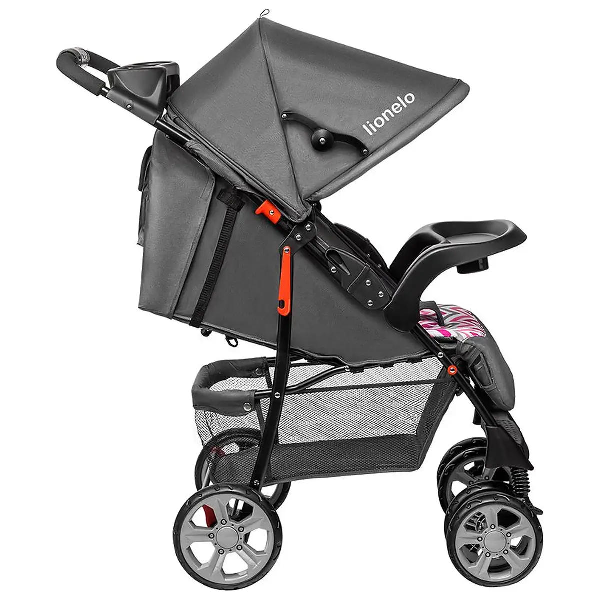 Lionelo - Carucior sport Emma Plus, Cu tavita, 2 Suporturi pentru pahar, Geanta accesorii, Conform cu standardul [9]