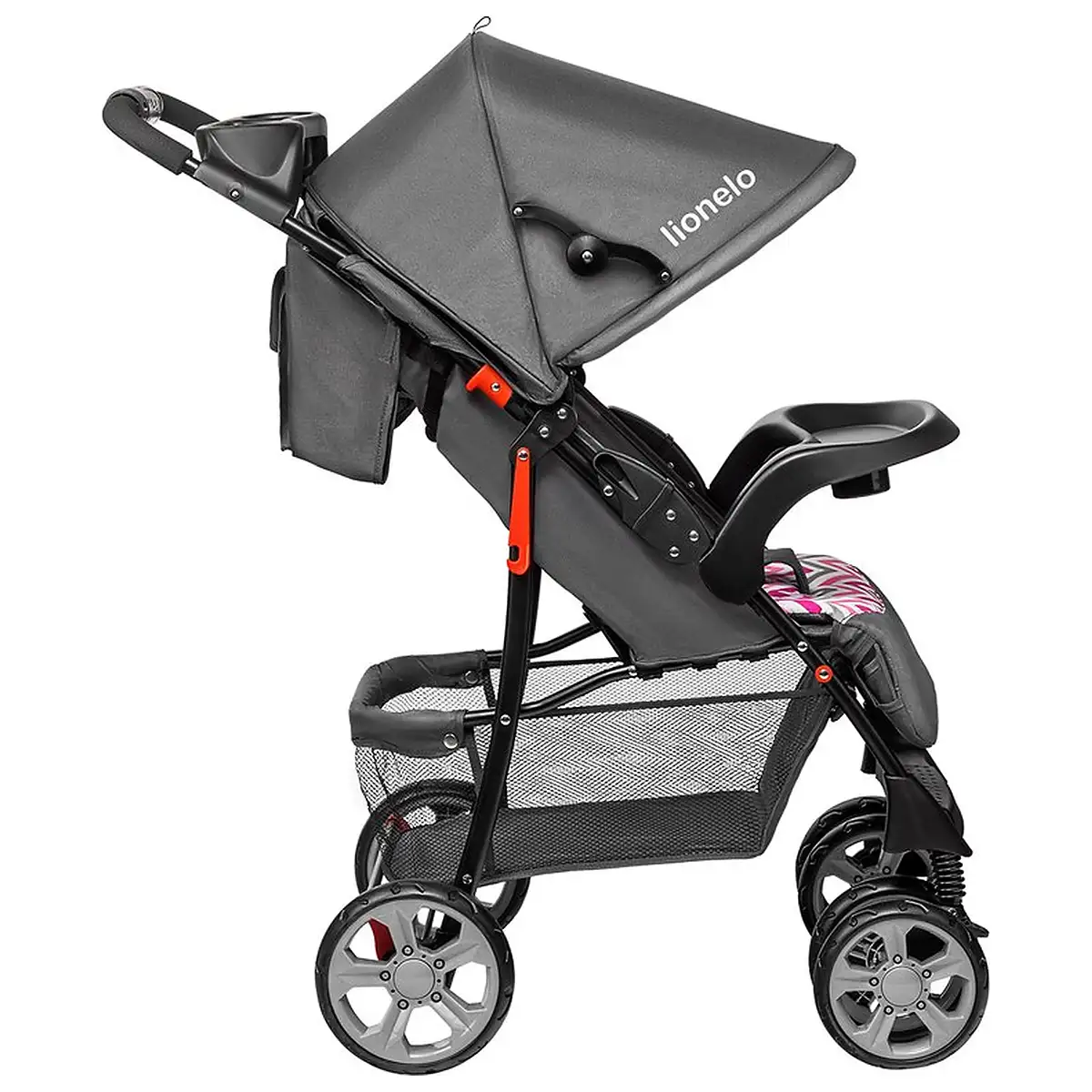 Lionelo - Carucior sport Emma Plus, Cu tavita, 2 Suporturi pentru pahar, Geanta accesorii, Conform cu standardul [7]