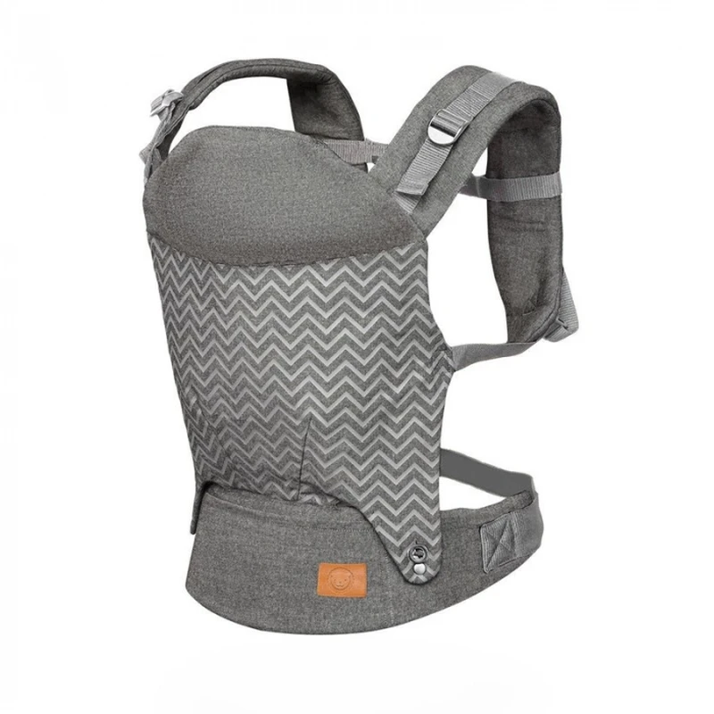 Lionelo - Marsupiu ergonomic Margareet, Cu 3 pozitii de transport, Cu gluga, Pana la 20 Kg, Aprobat de Institutul International de Displazie de Sold, Conform cu standardul european de securitate CEN T [1]