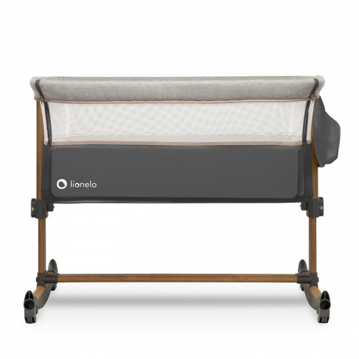 Patut co-sleeper Leonie Cu sistem de leganare, Grey Stone [12]